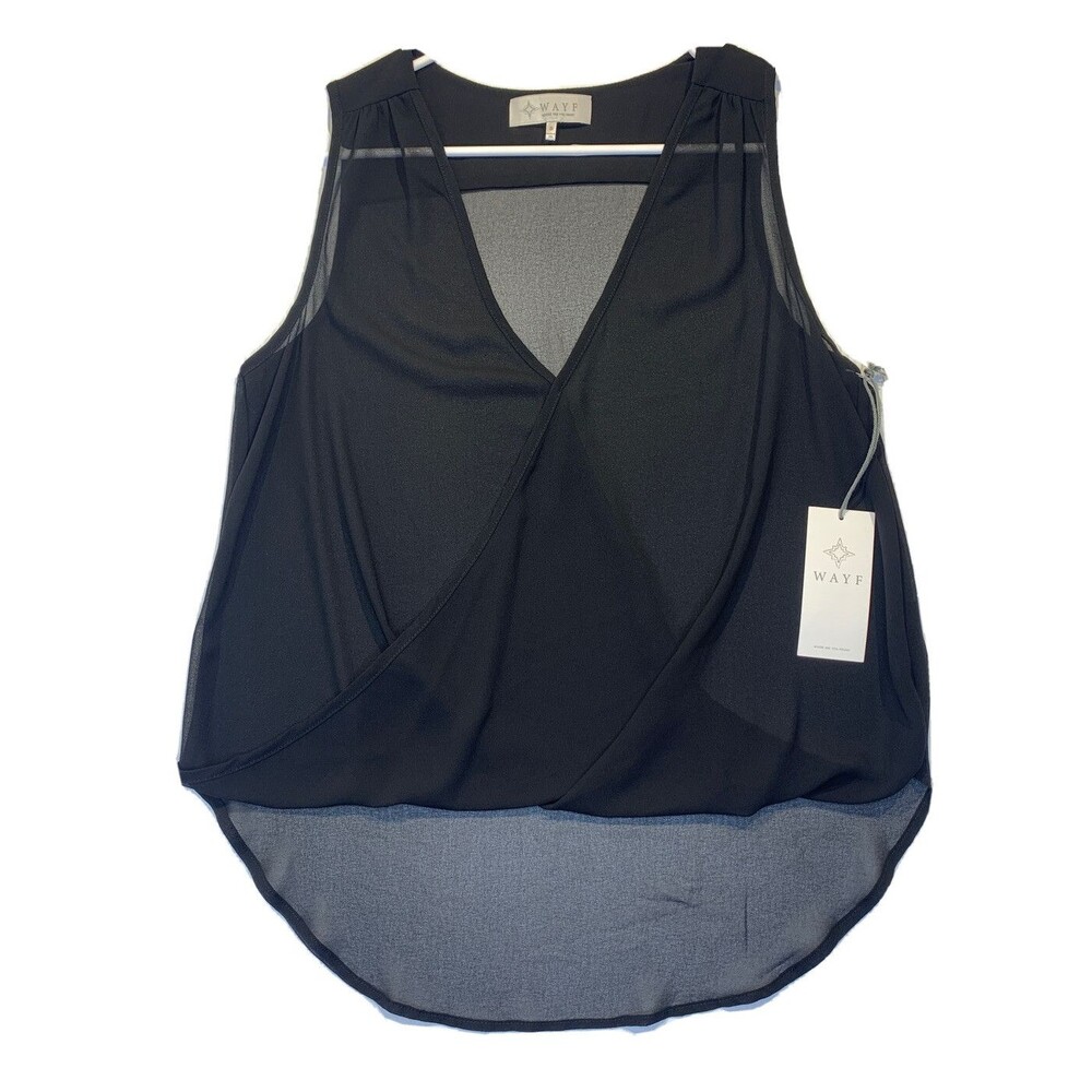 Loose Fit V-Neck Tank Women’s WAYF Size S Made In USA NEW